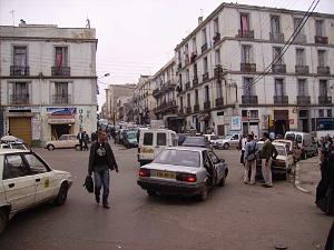 ORAN vue du marche la rue dutertre